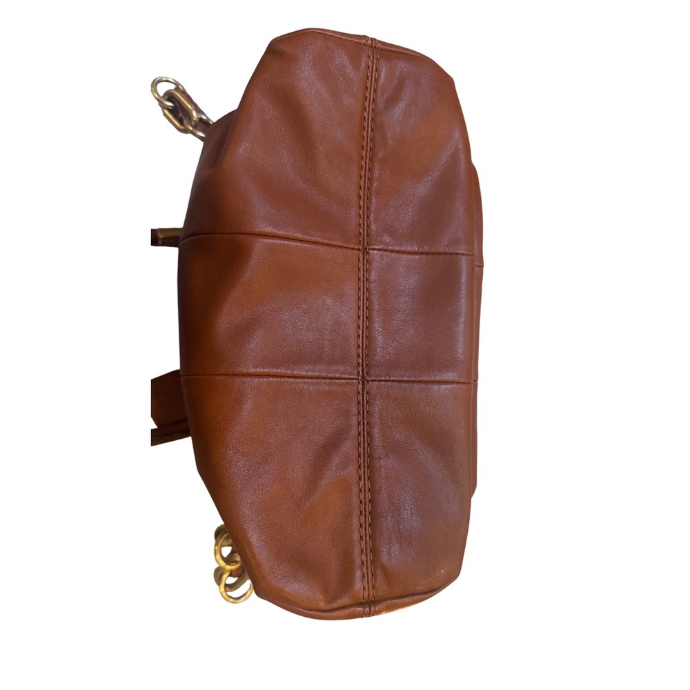 Coach Kristin 2010 Tan Leather 2 Way Double Zip Bag Gold Tone Hardware 
Preloved - Picture 7 of 15